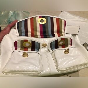 COACH BLEECKER STREET PEYTON SATCHEL LIMITED EDITION 13051 WITH MATCHING WALLET